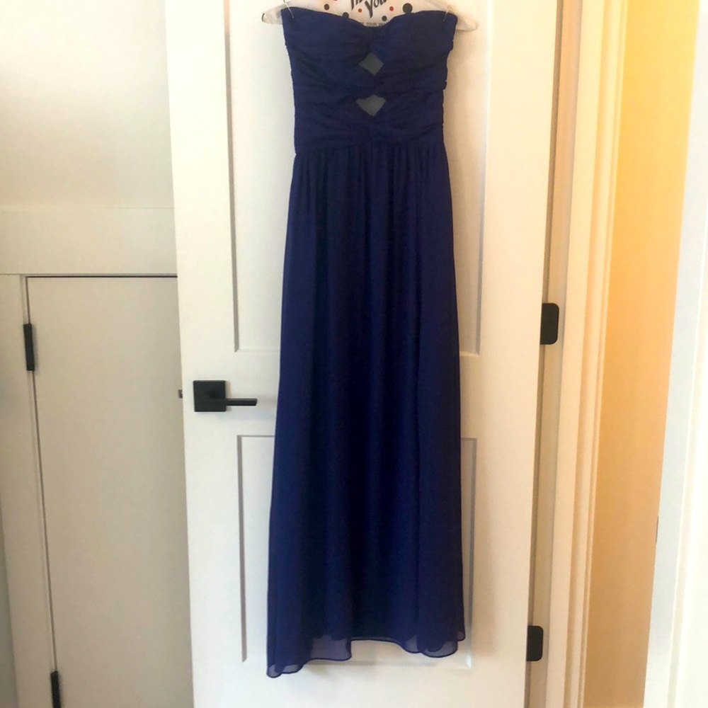 Royal blue hailey adrianna papell formal dress